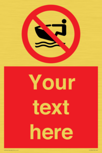 Custom No personal water craft